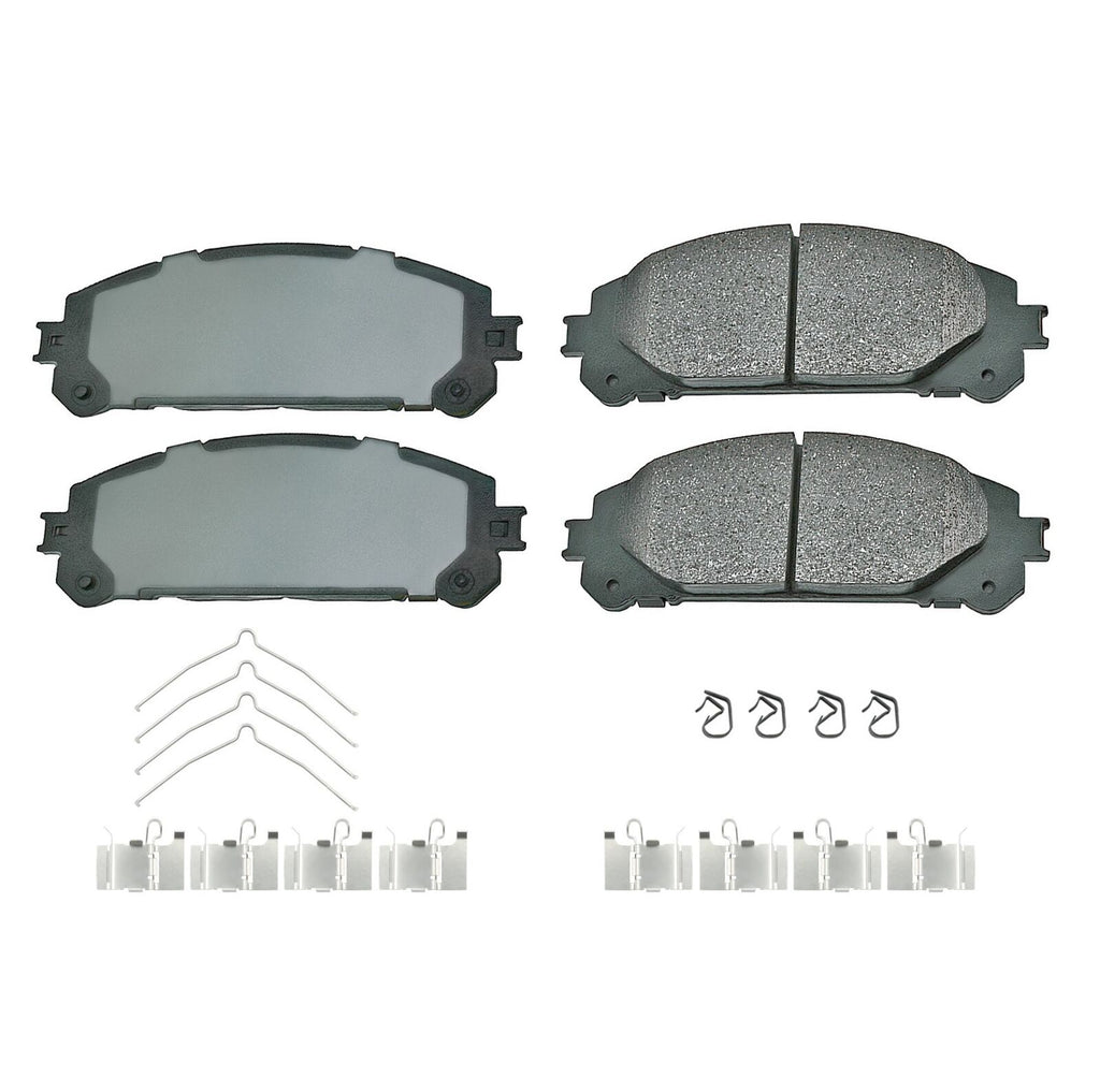 Front Ceramic Brake Pad Set For RX350 RX450h Highlander Sienna 04465-78010