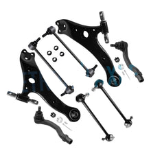 تحميل الصورة في عارض المعرض، 8pc Front Lower Control Arms Sway Bars Outer Tie Rods for ES300 Camry Highlander