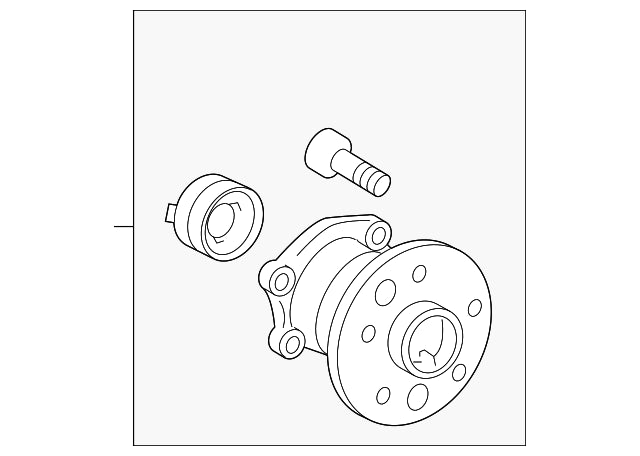 OEM Genuine Toyota Rear Axle Hub & Bearing Assembly w/ ABS Sensor 42450-06110