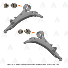 تحميل الصورة في عارض المعرض، Front Lower Control Arm Bushing Kit 4 pc W/ Inner Pipe For LEXUS LS430 2001-2006