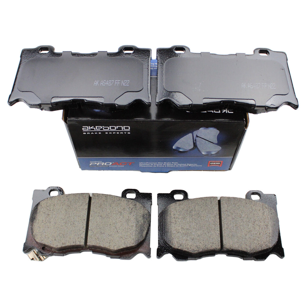 Front Disc Brake Pads Akebono For NISSAN  370Z (Z34) Brake Pad Kit, Front Infiniti G37 Q70 M56 FX50 D1060JL00K