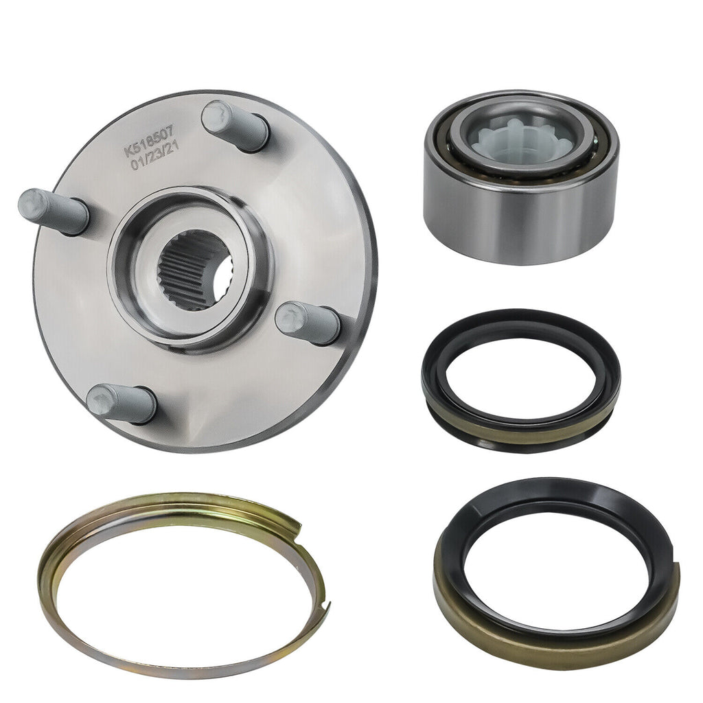 2 Front Wheel Bearing & Hubs for 1998 - 2000 2001 2002 Toyota Corolla Geo Prizm